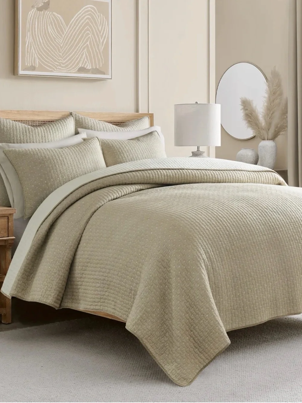 *New* LEVTEX Cross Stitch Quilt Set, Twin/Twin XL